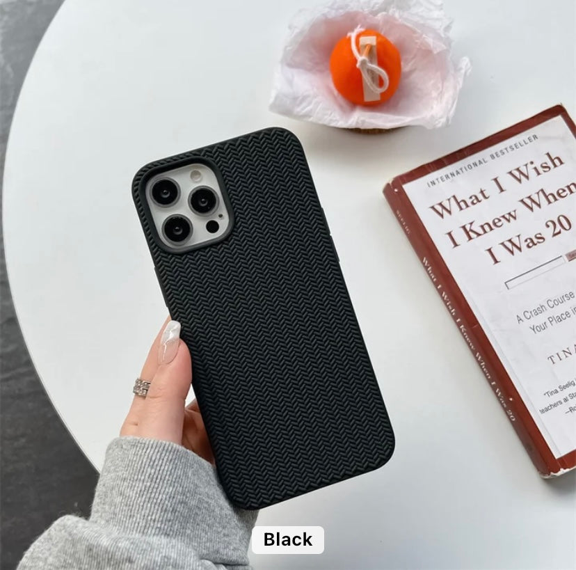 Woven knitted iPhone case