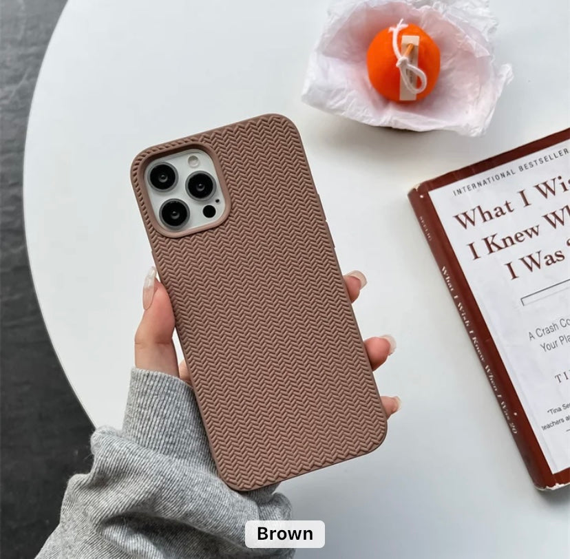 Woven knitted iPhone case