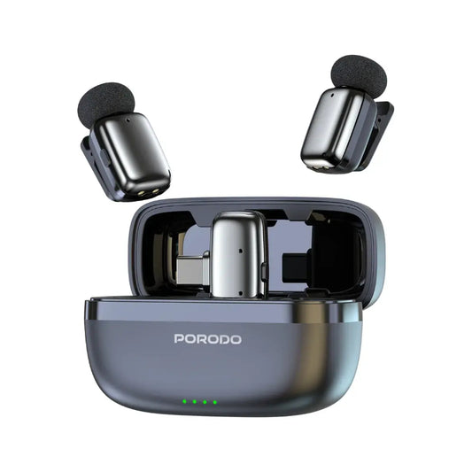 Porodo Wireless Lavalier Microphones Type-C